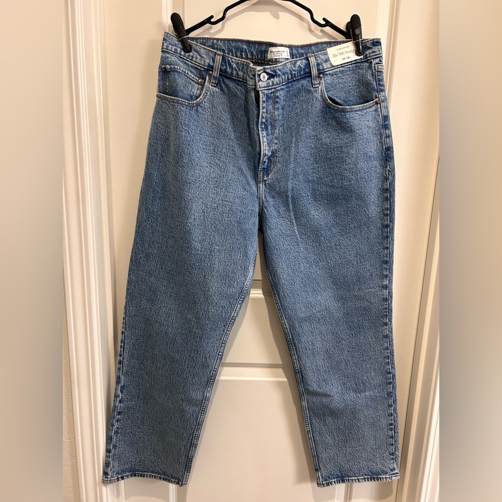 Abercrombie & Fitch Blue Straight Leg Jeans